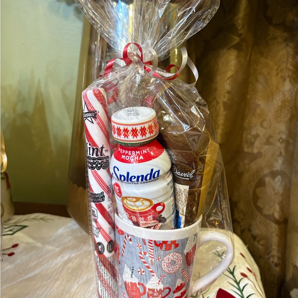 Festive Holiday Gift Set with Mug and Treats